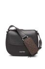 Bolsa Calvin Klein Bella Novelty Crossbody Preta/Prata