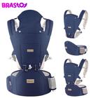 Bolsa Canguru Ergonômico Para Bebê 12 Posições 3 Em 1 Azul Até 20Kg Transporte Seguro Viagem Passeio