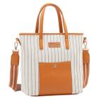 Bolsa Casual Textura Feminina Chenson 84792 Off White