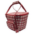 Bolsa Cesta Termica Para PicNic Camping Premium Vermelha