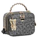 Bolsa Chenson Monograma New Cristal transversal Preto