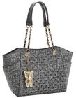 Bolsa Chenson New Cristal Strass Brilho Ombro Preto