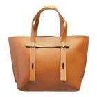 Bolsa Classe Couro Legitimo Shopping Bag 3240 1K Nocciola 38