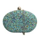 Bolsa Clutch Festa Azul Oval Casamentos Madrinhas Formatura