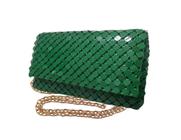 Bolsa Clutch Festa Mão  Metálica Verde Casamentos Baladas