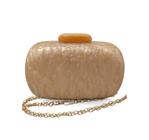 Bolsa Clutch Festa Oval Champ Branca Madrinha Casamentos
