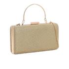 Bolsa Clutch Festa Strass Chenson 3182602 Dourado 20x11x5 cm