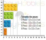 Bolsa Com Blocos De Montar - 64 Peças - Reichel