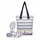 Bolsa Com Chinelo Feminino Âncora Azul Magicc Bolsa