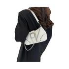 Bolsa de axilas para mulheres, bolsa crossbody, textura casual, retrô simples, tendência elegante