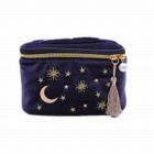 Bolsa de cosméticos Wokex Cute Star Embroidered Velvet Travel Fashi