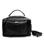 Bolsa de couro feminina tiracolo preto Ana