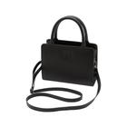 Bolsa De Couro Feminina Transversal Mariart Maia All Black