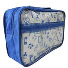 Bolsa de Enfermagem Radiologia Fisioterapia e Demais Cursos da Saúde - Azul Claro Transparente