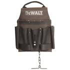 Bolsa de ferramentas DEWALT Leather para eletricistas com 8 bolsos