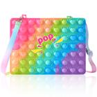 Bolsa de ombro Baiwer Pop para meninas, material escolar, Fidget Toy