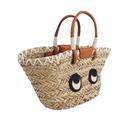 Bolsa de palha casual, mochila simples de desenho animado, bolsa de estilo japonesa