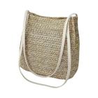 Bolsa de Palha Grande para Praia - Bolsa Feminina de Verão em Tecido de Vime