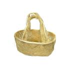 Bolsa De Sisal 7,5x08x15 Cesta Natural Pequena Oval Páscoa Decorativo Presente