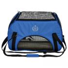 Bolsa de Transporte para Pets Cachorros Atenas Nylon 48x25x36 cm São Pet Azul