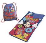 Bolsa de Transporte Slumber Set Disney Mickey Mouse Azul com Tapete de Soneca