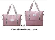 Bolsa De Viagem Academia Multifuncional Dobrável Rosa