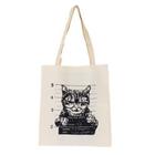 Bolsa Ecobag 100% algodão Estampa GATO POLICE DEPT