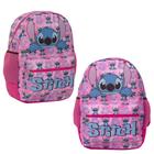 Bolsa Escolar Feminina Juvenil Lilo & Stitch Tam G Costas