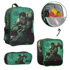 Bolsa Escolar Masculina de Costas Hulk Grande Reforçada