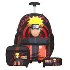 Bolsa Escolar Masculina de Rodinhas Naruto Shippuden Passeio