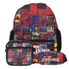 Bolsa Escolar Masculina Homem Aranha Alça Resistente Costa
