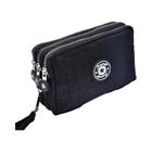 Bolsa Feminina À Prova D'água Com Zíper De Três Camadas, Bolsa Para Celular, Maquiagem Manual,