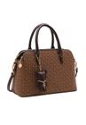 Bolsa Feminina Chenson Mini Monograma Satchel - Marrom