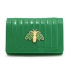 Bolsa Feminina Clutch de Mão Injetada Com Alça Transversal Regulável com Broche