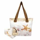 Bolsa Feminina com Necessaire Estrela-do-Mar Areia, Magicc Bolsas