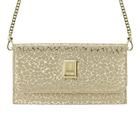 Bolsa Feminina Crossbody Shine Snake Dourado Vizzano 10071.1