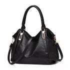 Bolsa Feminina Grande Preto Tiracolo Blogueira Casual Trabalho