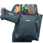 Bolsa feminina grande sacola com bolsinha de mão