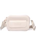 Bolsa Feminina Moleca Transversal Pequena com Bolso Off White