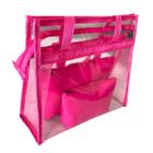 Bolsa Feminina Praia Grande Sacola Transparente rosa Impermeável