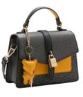 Bolsa Feminina Transversal Chenson Duo Monograma Preto