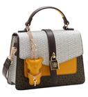 Bolsa Feminina Transversal Chenson Duo Monograma Preto