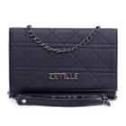 Bolsa Feminina Transversal Clutch Bordado Triangulo Zetille