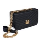 Bolsa Feminina Transversal Executivo Festa Clutch Preta