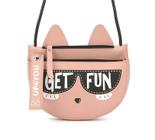 Bolsa feminina transversal gatinho up4you bu78254 nude