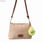 Bolsa Feminina Transversal Palha / Rafia com Pompom 1041 - H2 Bolsas