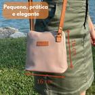 Bolsa Feminina Transversal Pequena Couro Legítimo