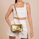 Bolsa Feminina Transversal Rafitthy Lisa Chic Gold