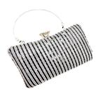 Bolsa Festa Clutch Feminina Glam Com Strass Cor Chumbo - New Fashion