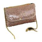 Bolsa Festa Clutch Glam Formato De Carteira Com Strass Rose - New Fashion